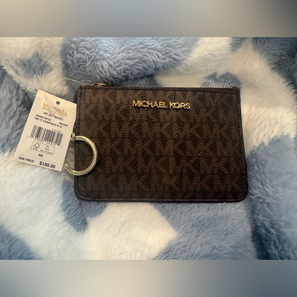 Michael Kors Jet Set Monogram Card Holder - Picture 1 of 3